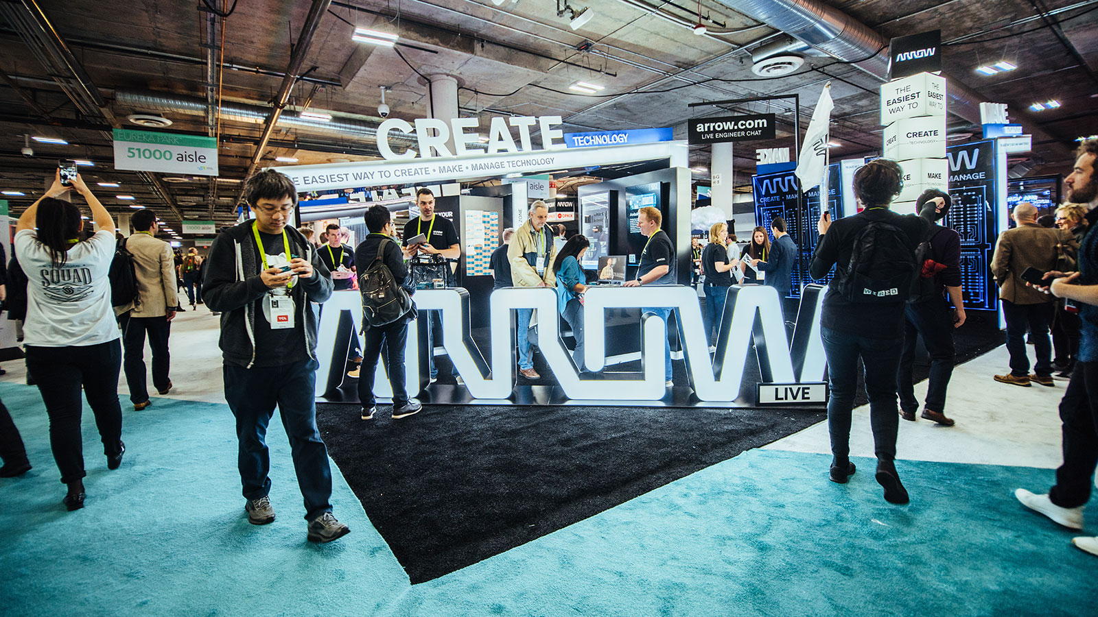 Arrow Electronics booth at CES