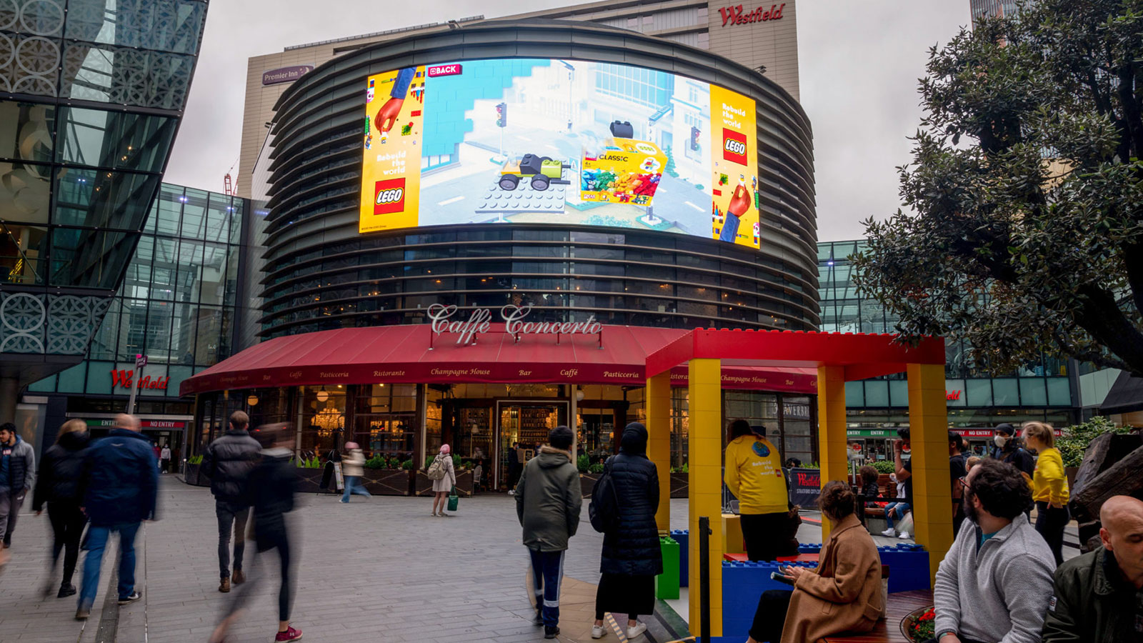 Lego interactive haptic experience at Westfield Stratford